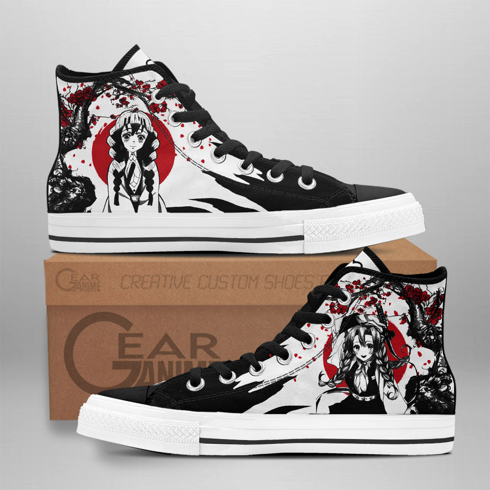 Mitsuri Kanroji Custom Anime High-Top Canvas Shoes