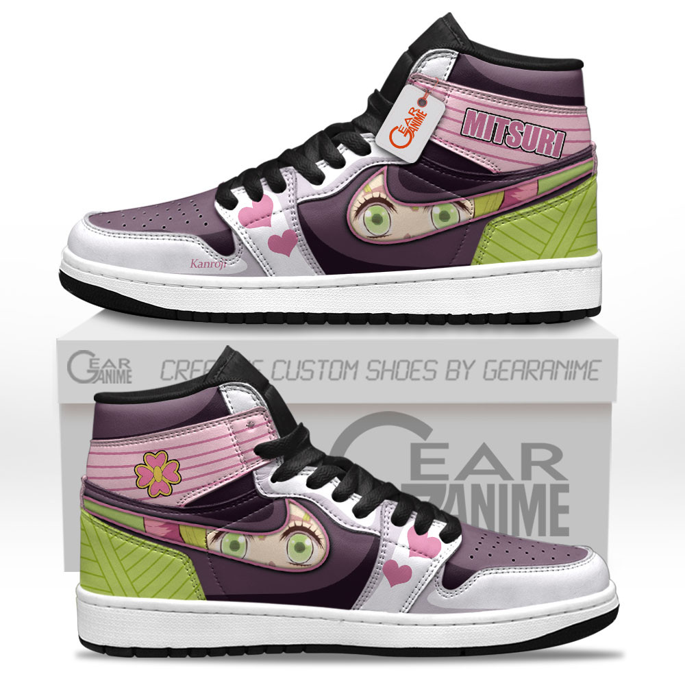 Mitsuri Kanroji High-Top Leather Sneakers Custom Name