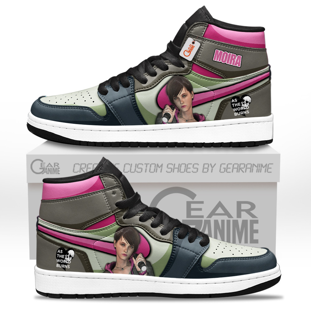Moira Burton Custom Gaming High-Top Leather Sneakers Games Collection Personalized