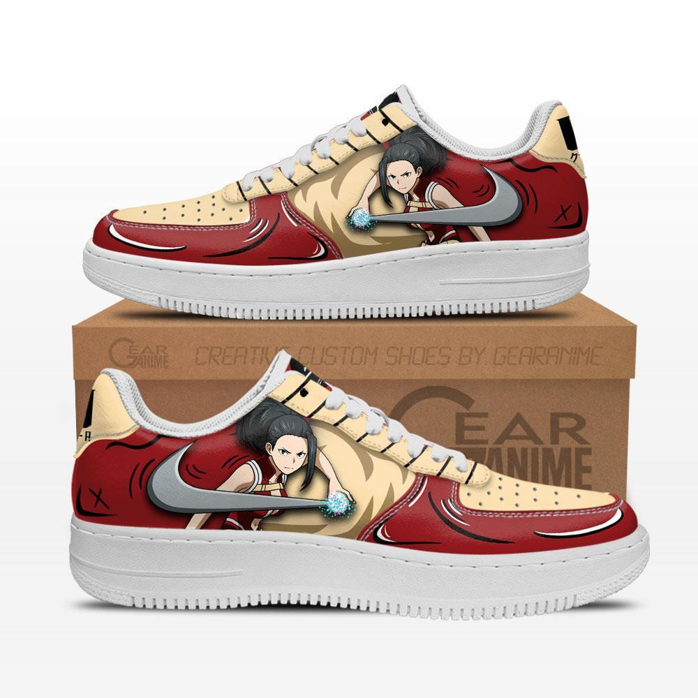 Momo Yaoyorozu Custom Anime Low-Top Leather Sneakers