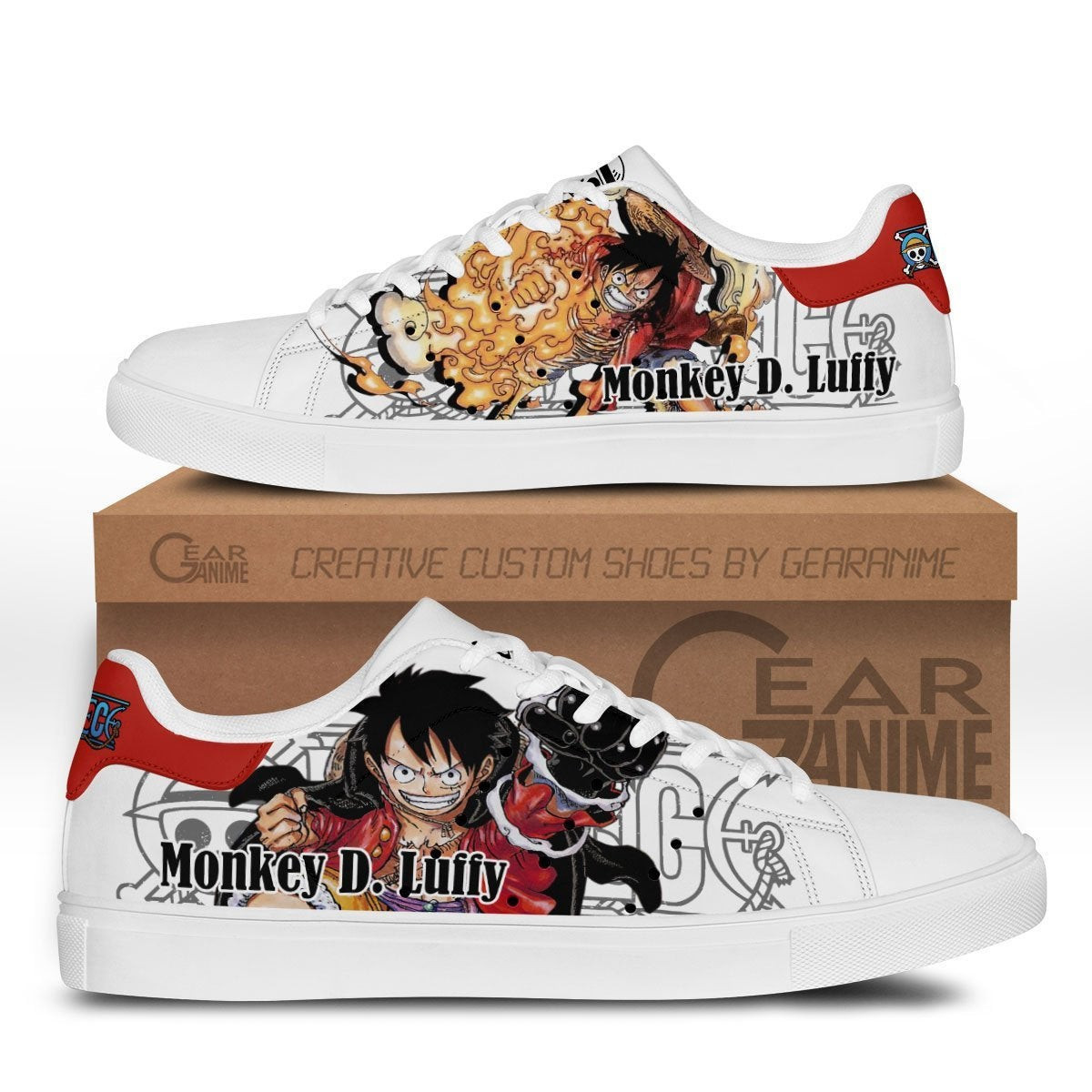 Monkey D Luffy Custom Anime Classic Court Shoes