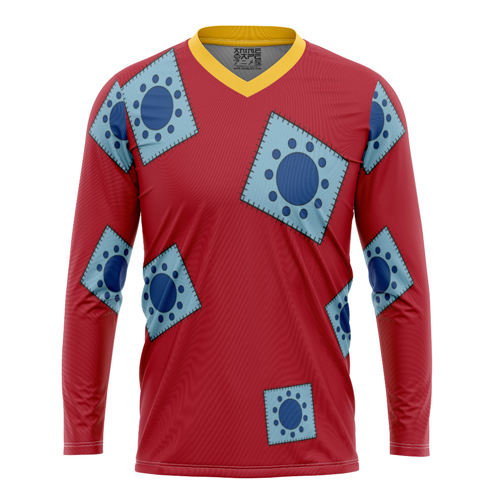 Monkey D. Luffy Wano Pattern One Piece Hockey Jersey