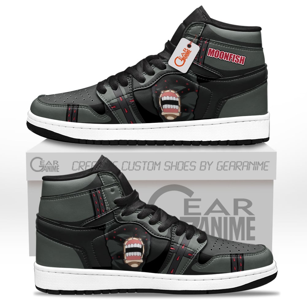 Moonfish High-Top Leather Sneakers Custom Name