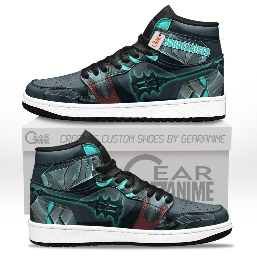 Mordekaiser Custom Gaming High-Top Leather Sneakers Game LoL Esport Custom Name