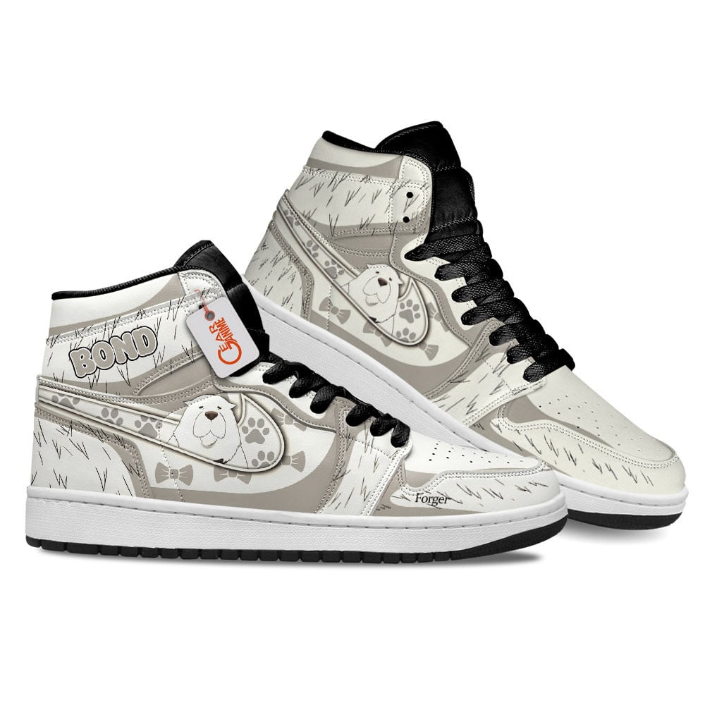 Mr. Bond Forger High-Top Leather Sneakers Custom Name