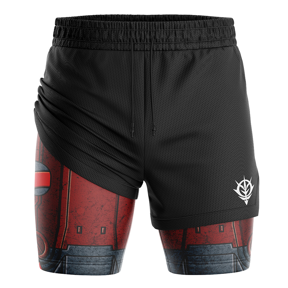 MS-06S Char’s Zaku II Gundam 2-in-1 Performance Shorts
