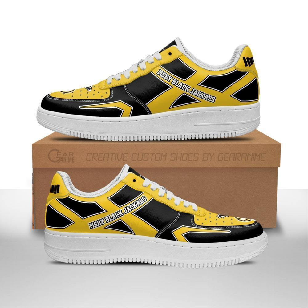 MSBY Black Jackals Custom Anime Low-Top Leather Sneakers