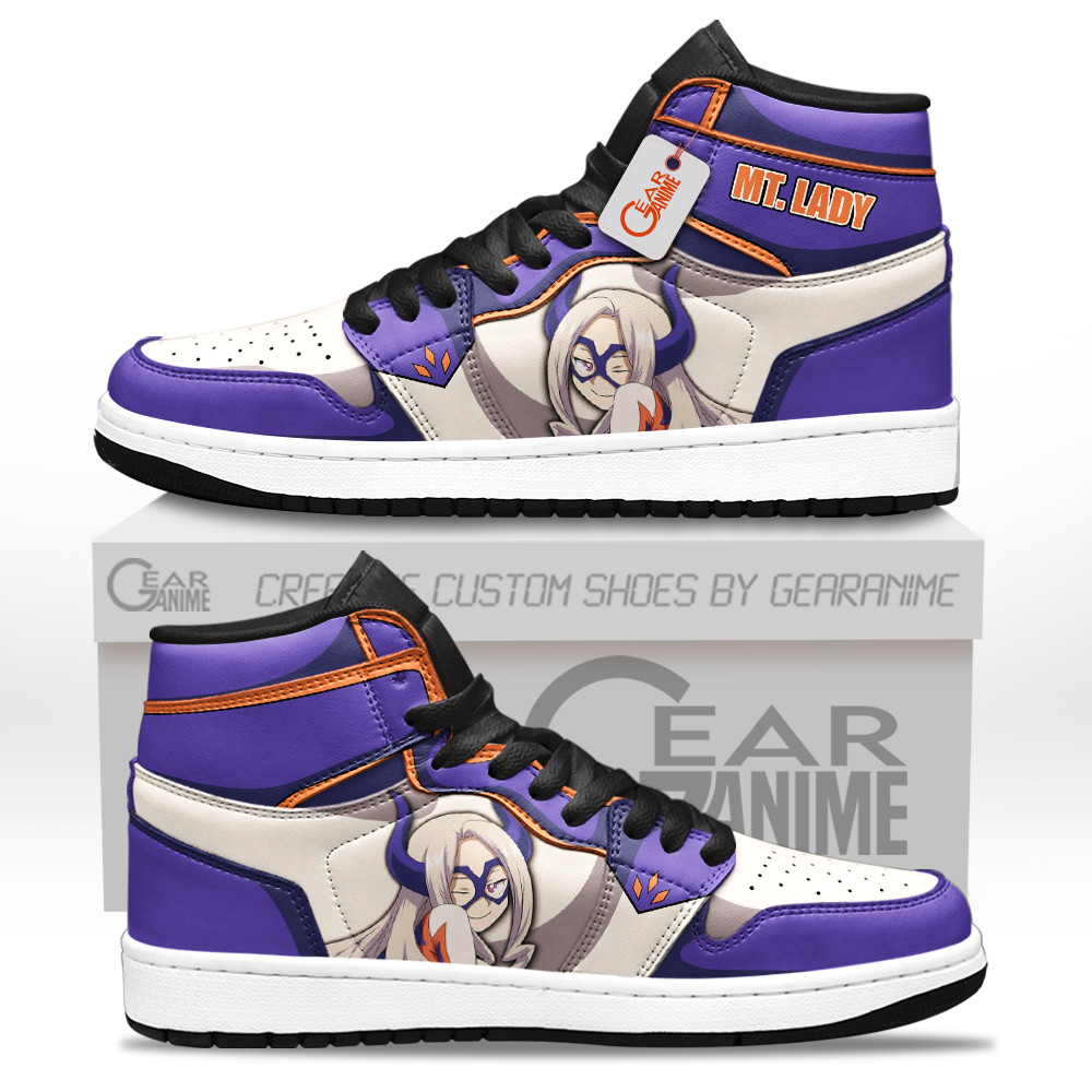 Mt Lady High-Top Leather Sneakers Custom Name