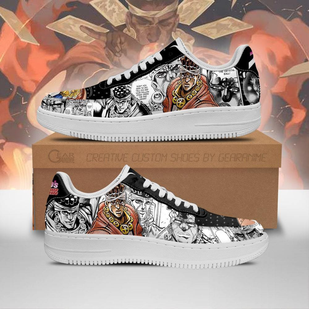 Muhammad Avdol Custom Anime Low-Top Leather Sneakers