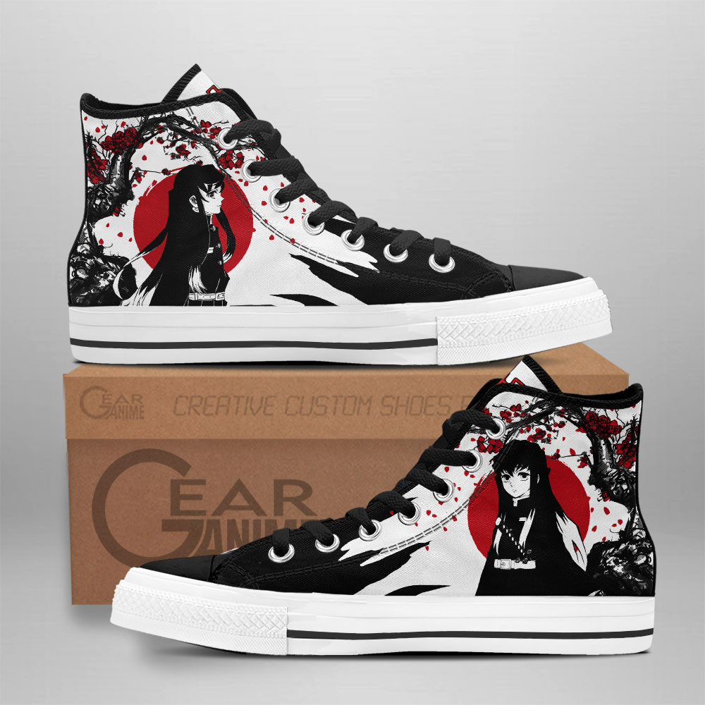 Muichiro Custom Anime High-Top Canvas Shoes