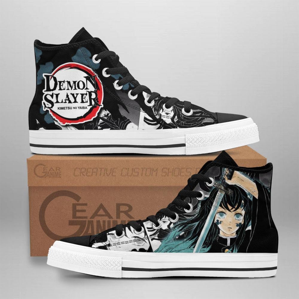 Muichiro Tokito Custom Anime High-Top Canvas Shoes