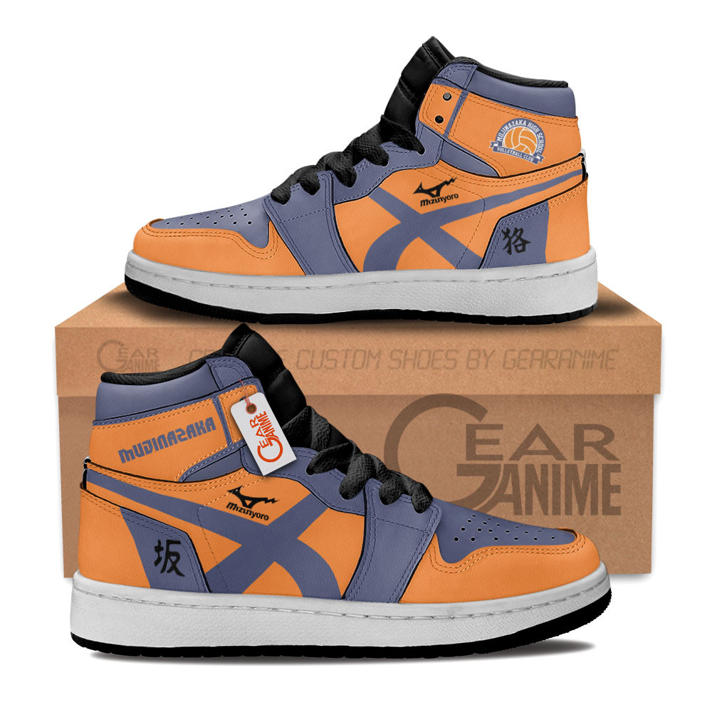 Mujinazaka High Custom Anime Kids High-Top Leather Sneakers Personalized