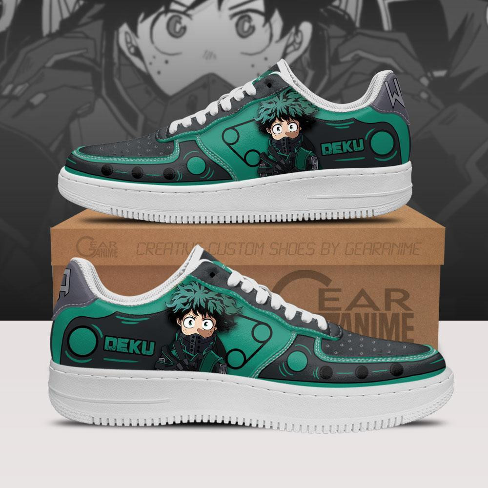 Musketeer Deku Custom Anime Low-Top Leather Sneakers