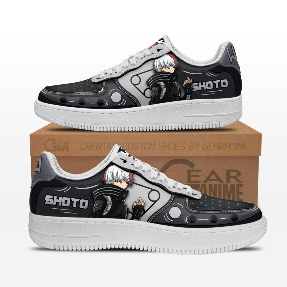 Musketeer Shoto Todoroki Custom Anime Low-Top Leather Sneakers