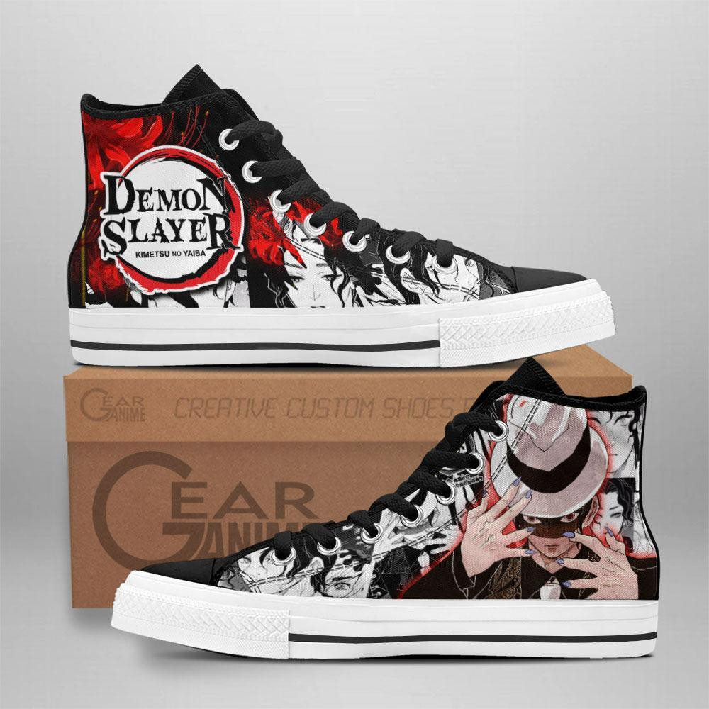 Muzan Custom Anime High-Top Canvas Shoes