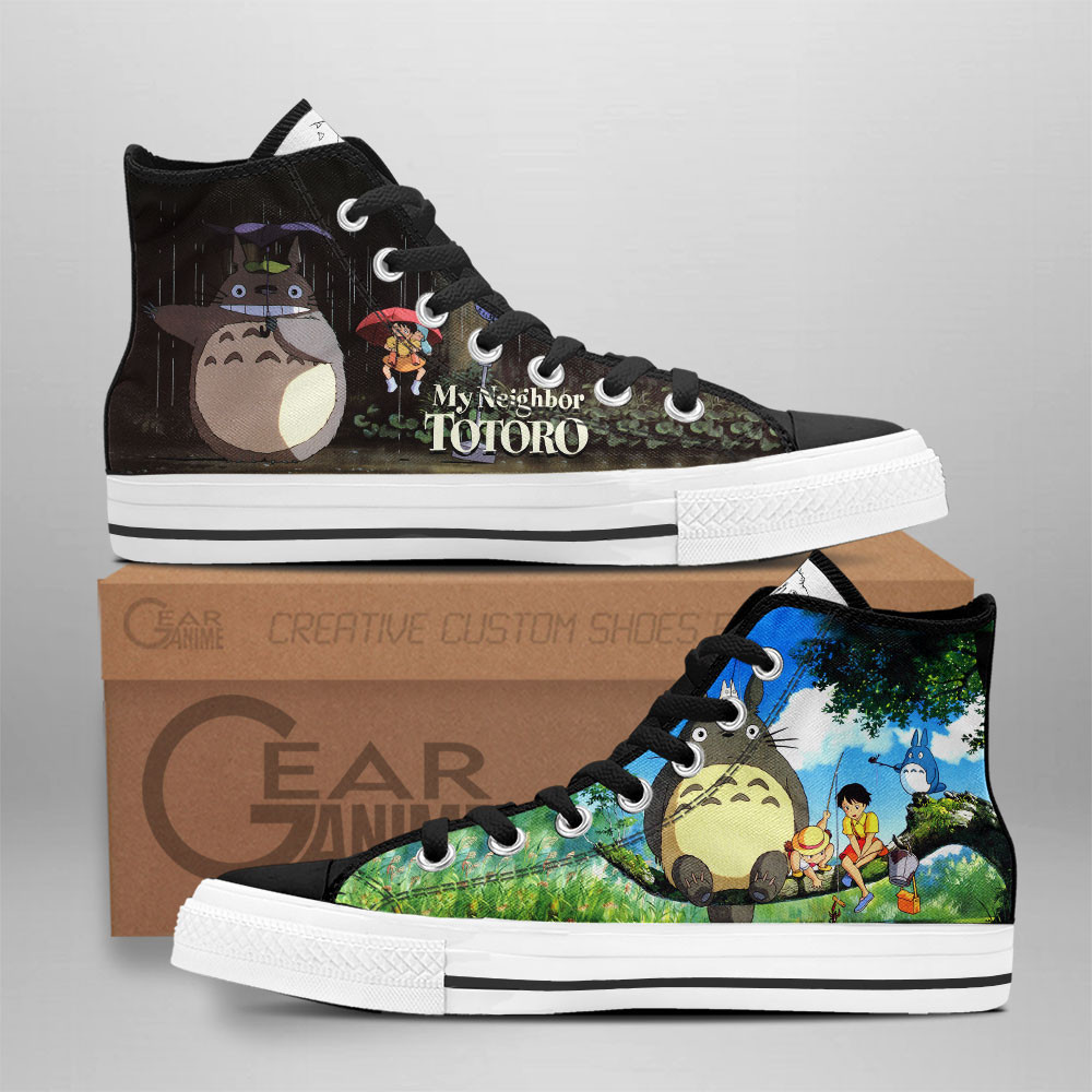 My Neighbor Totoro Custom Anime High-Top Canvas Shoes