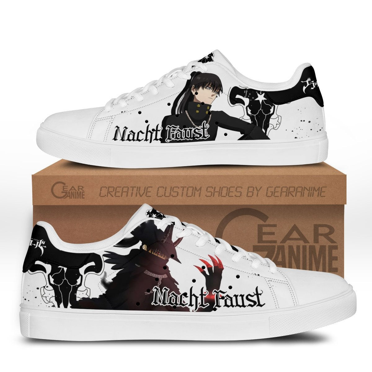 Nacht Faust Custom Anime Classic Court Shoes