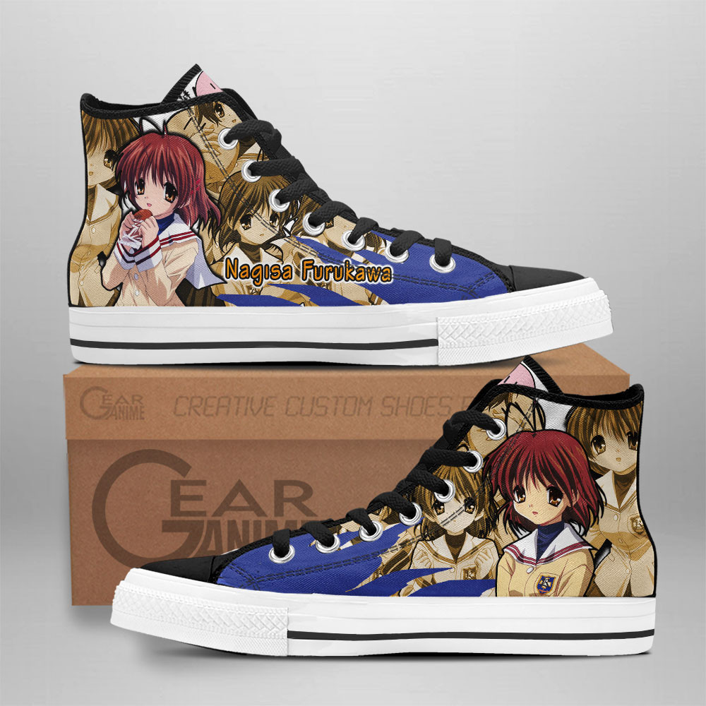 Nagisa Furukawa Custom Anime High-Top Canvas Shoes NTT131