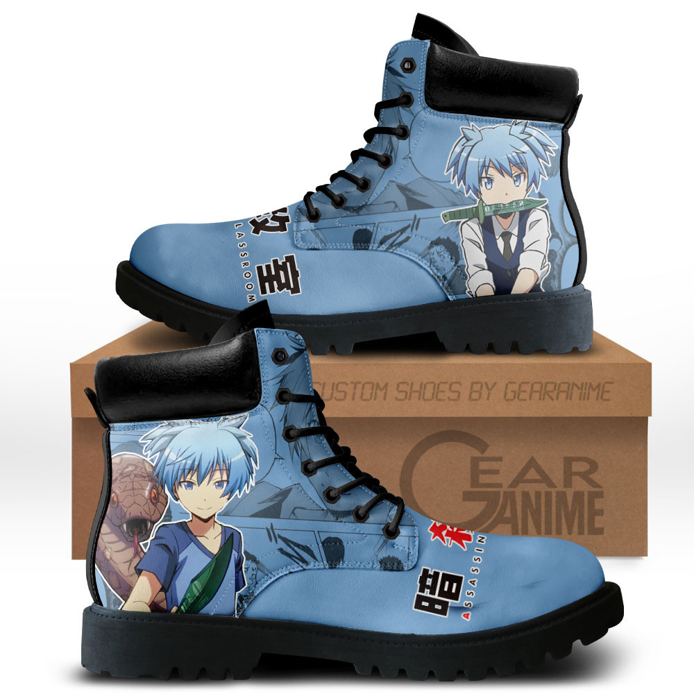 Nagisa Shiota Custom Anime Combat Boots MV0711