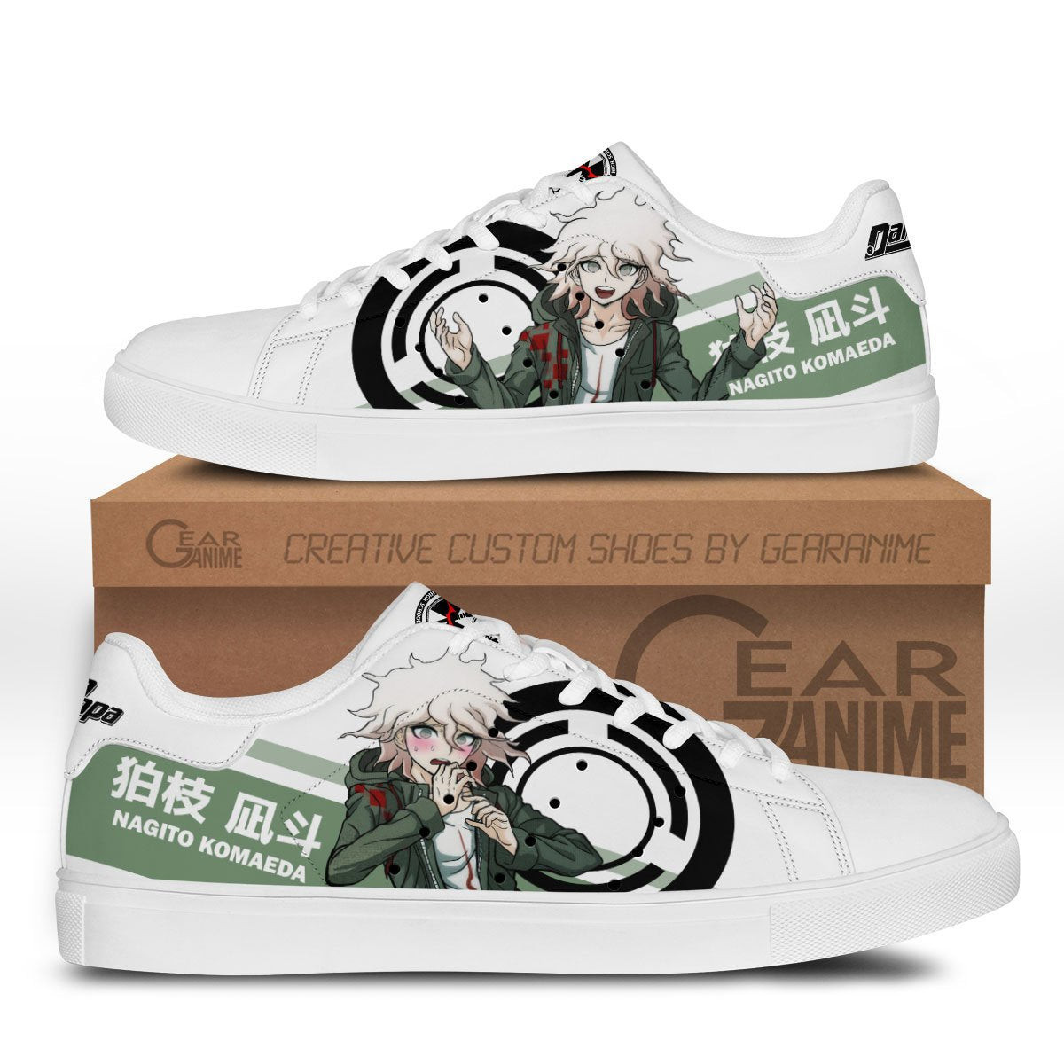 Nagito Komaeda Custom Anime Classic Court Shoes