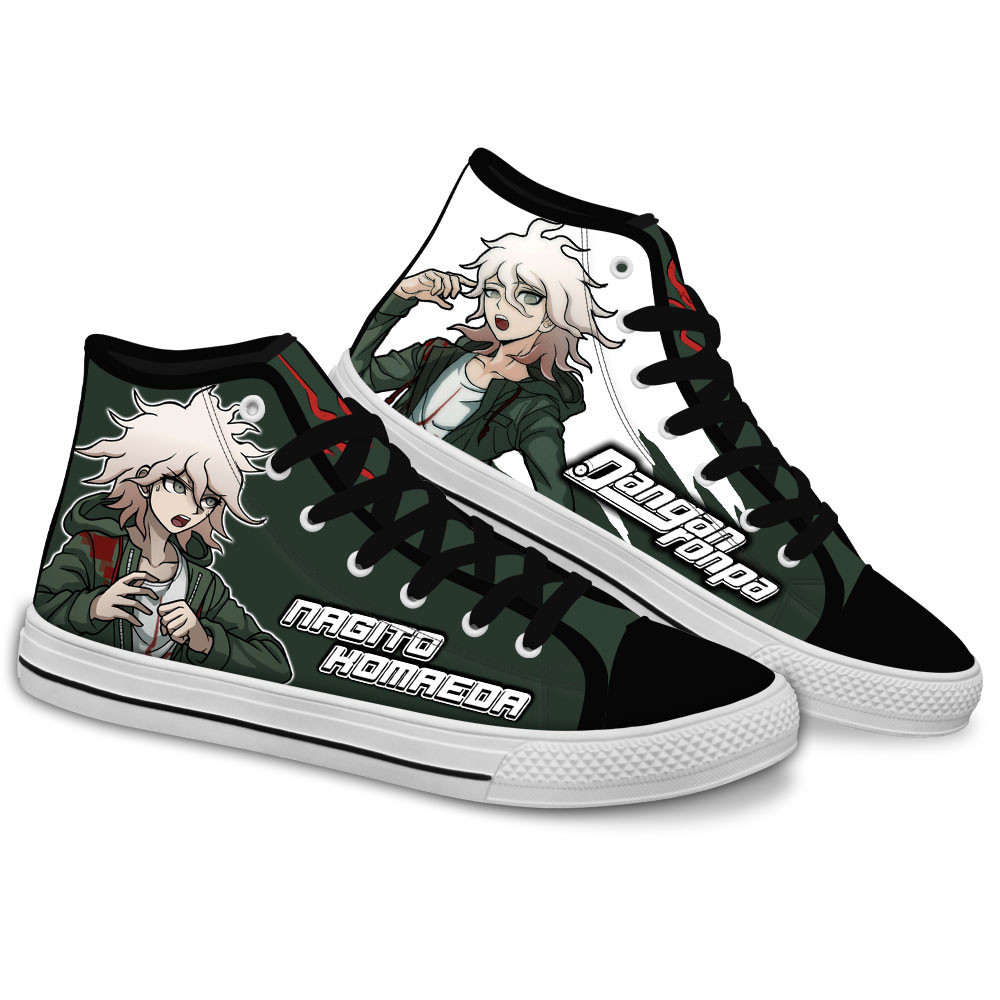 Nagito Komaeda Custom Anime High-Top Canvas Shoes NT2608