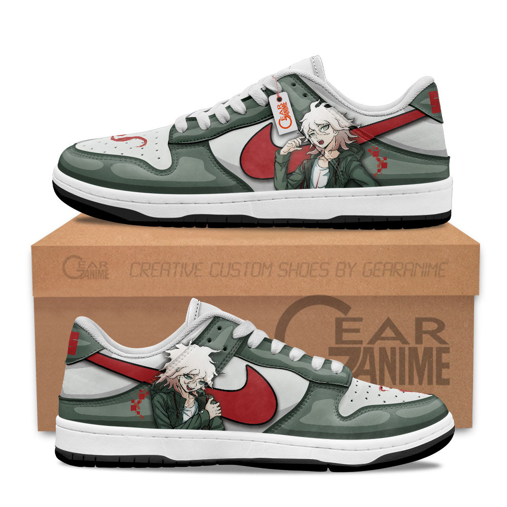 Nagito Komaeda Custom Anime Low-Top Skate Sneakers