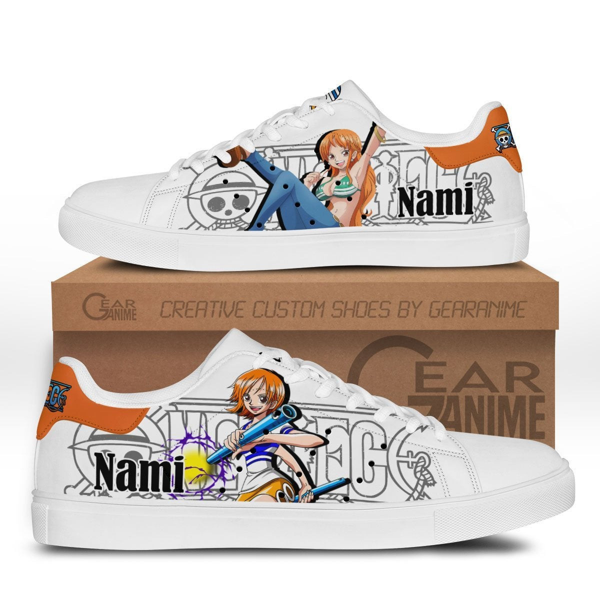Nami Custom Anime Classic Court Shoes