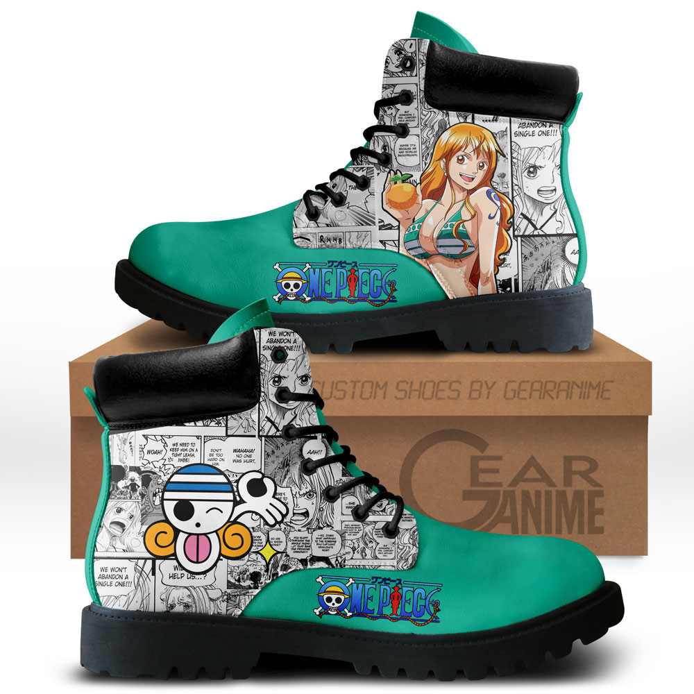 Nami Custom Anime Combat Boots NTT151