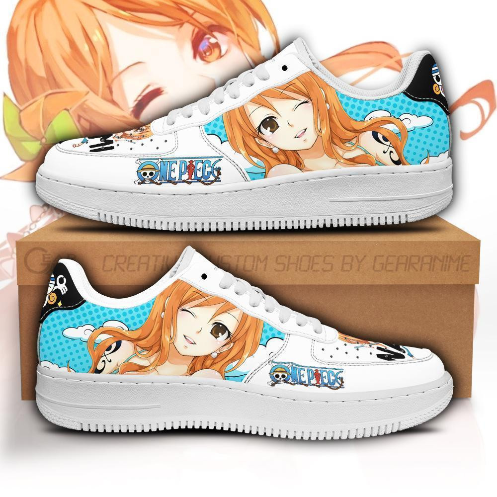 Nami Custom Anime Low-Top Leather Sneakers