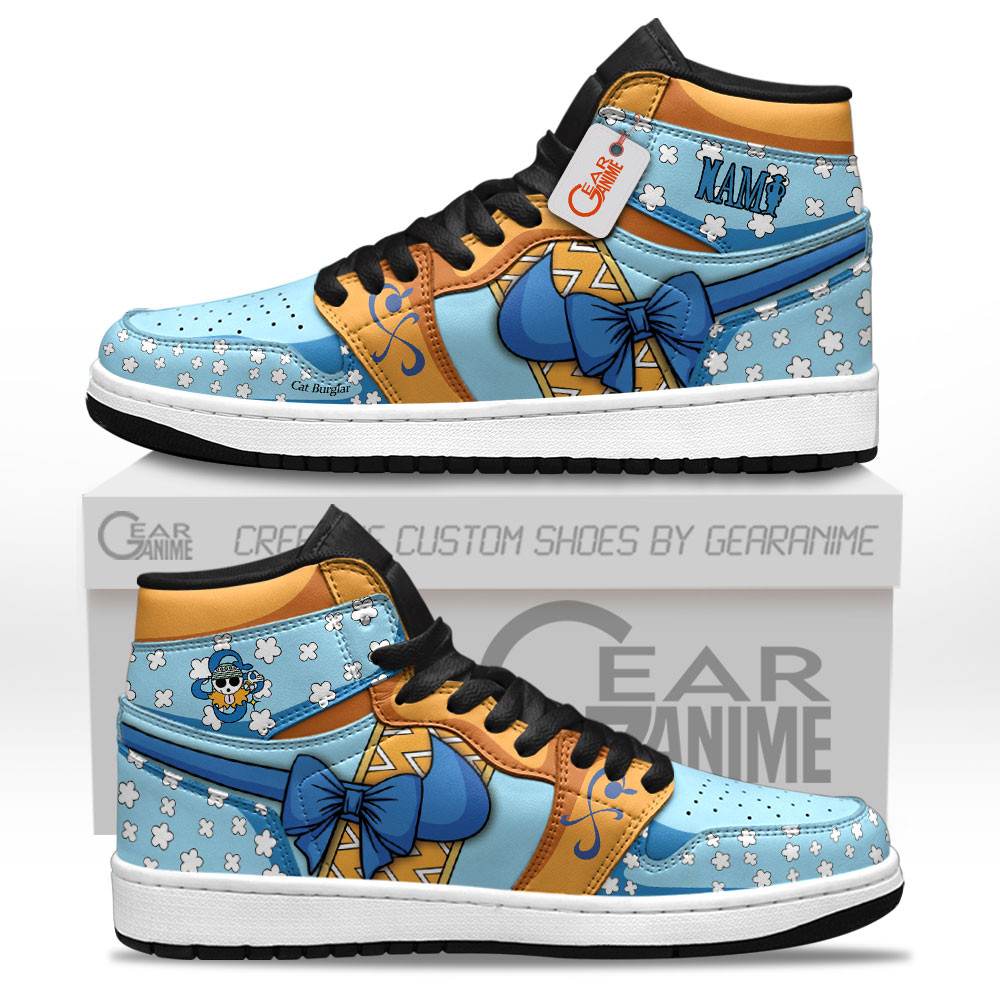 Nami High-Top Leather Sneakers Custom Name