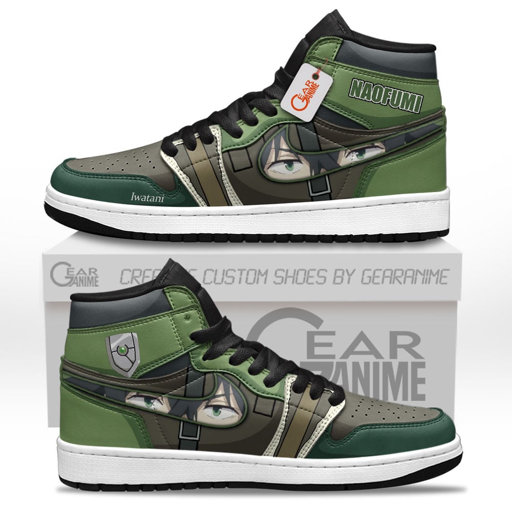 Naofumi Iwatani High-Top Leather Sneakers Custom Name