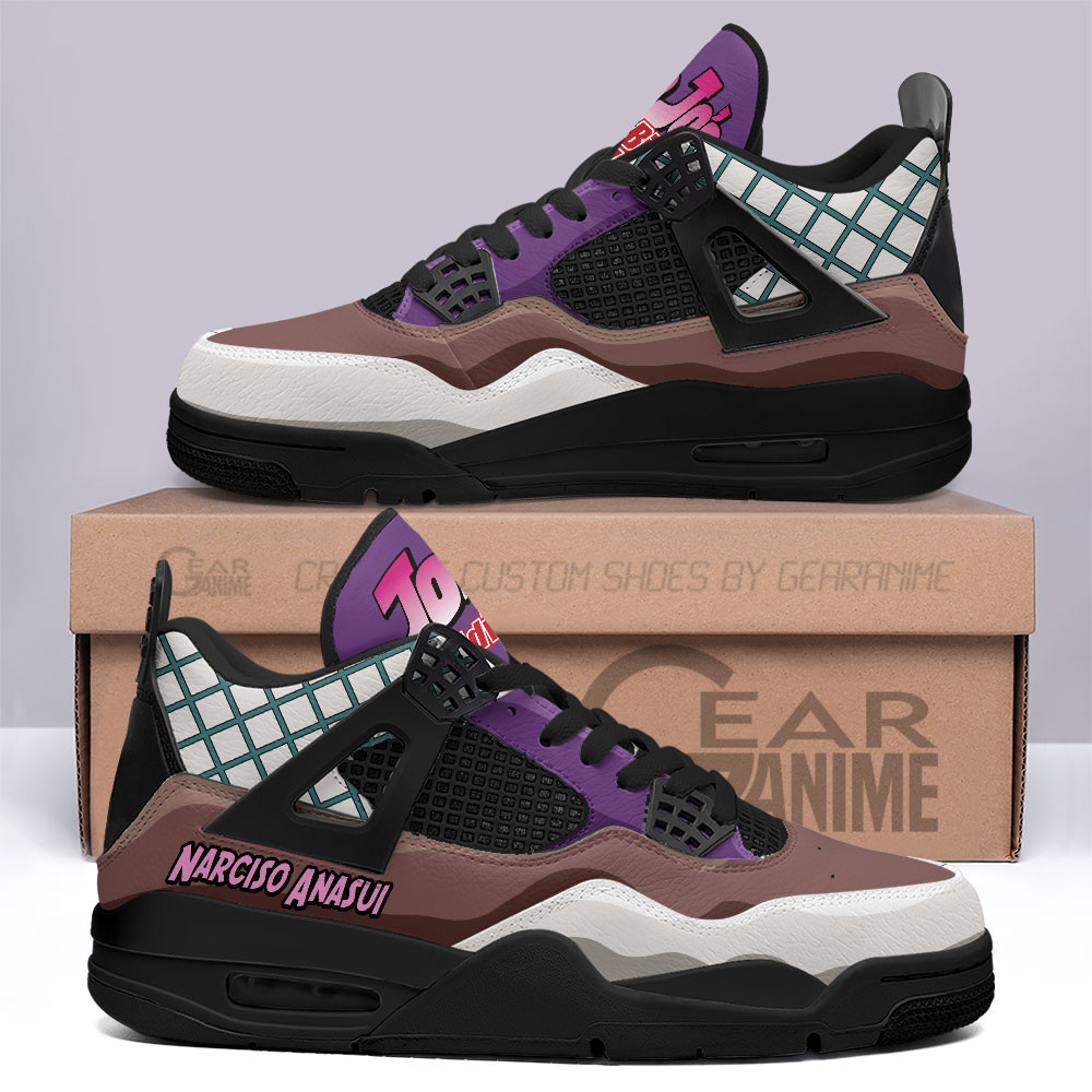 Narciso Anasui Retro 4 Leather Sneakers Custom Name