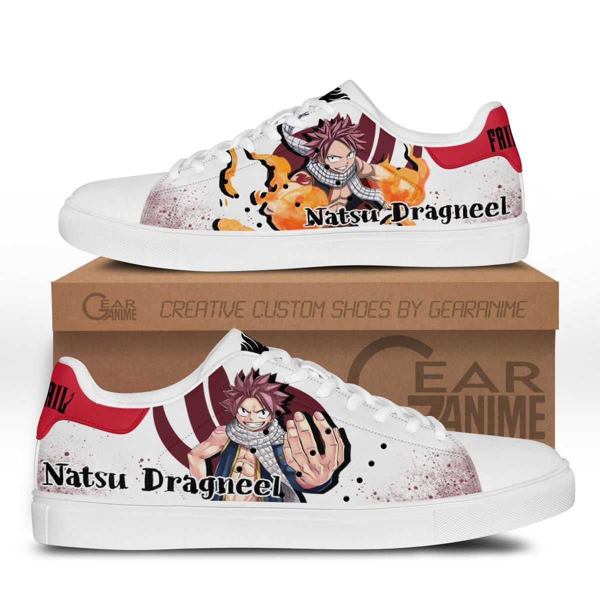 Natsu Dragneel Custom Anime Classic Court Shoes
