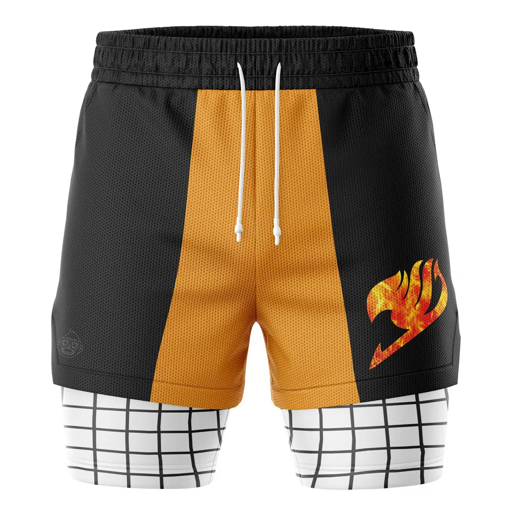 Natsu Dragneel V2 Fairy Tail 2-in-1 Performance Shorts