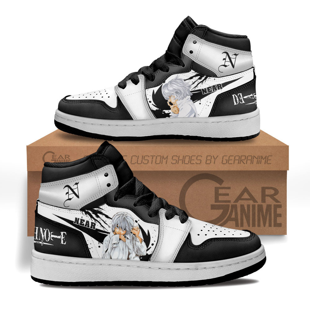 Near Custom Anime Kids High-Top Leather Sneakers Death Note Shoes MV2802