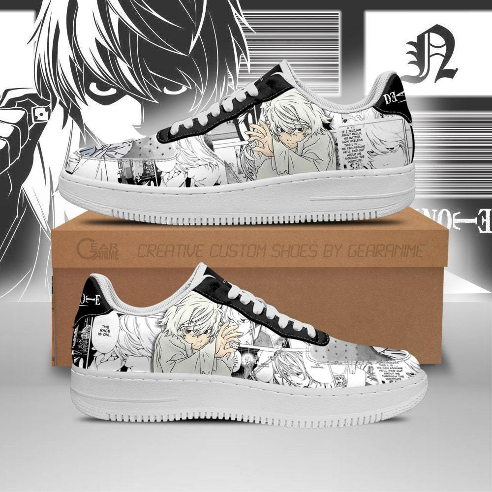 Near Custom Anime Low-Top Leather Sneakers