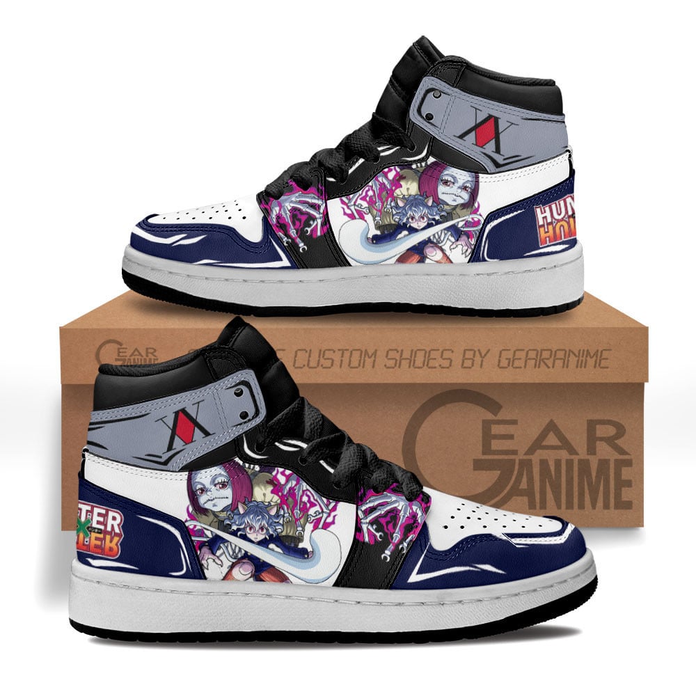 Neferpitou Custom Anime Kids High-Top Leather Sneakers