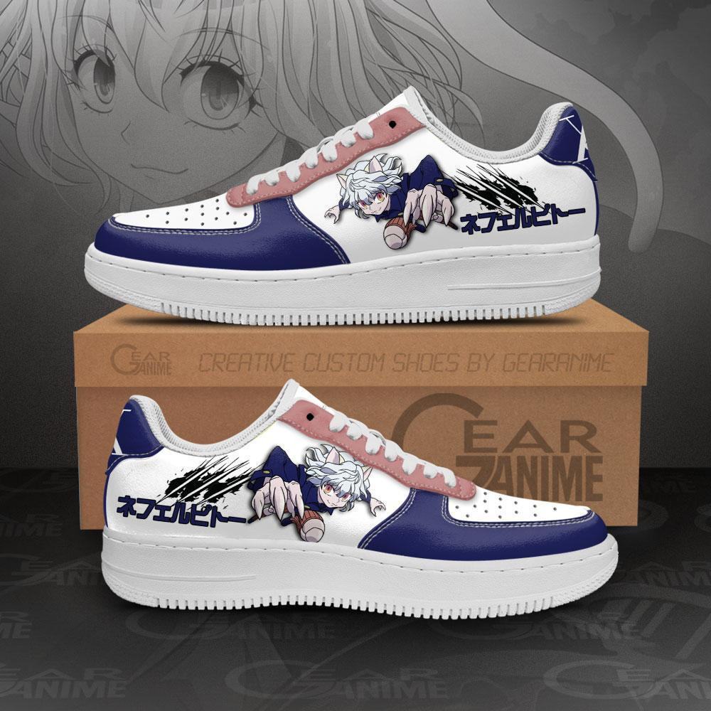 Neferpitou Custom Anime Low-Top Leather Sneakers