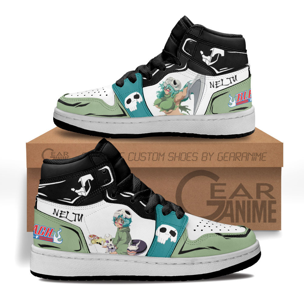Nelliel Tu Odelschwanck Custom Anime Kids High-Top Leather Sneakers