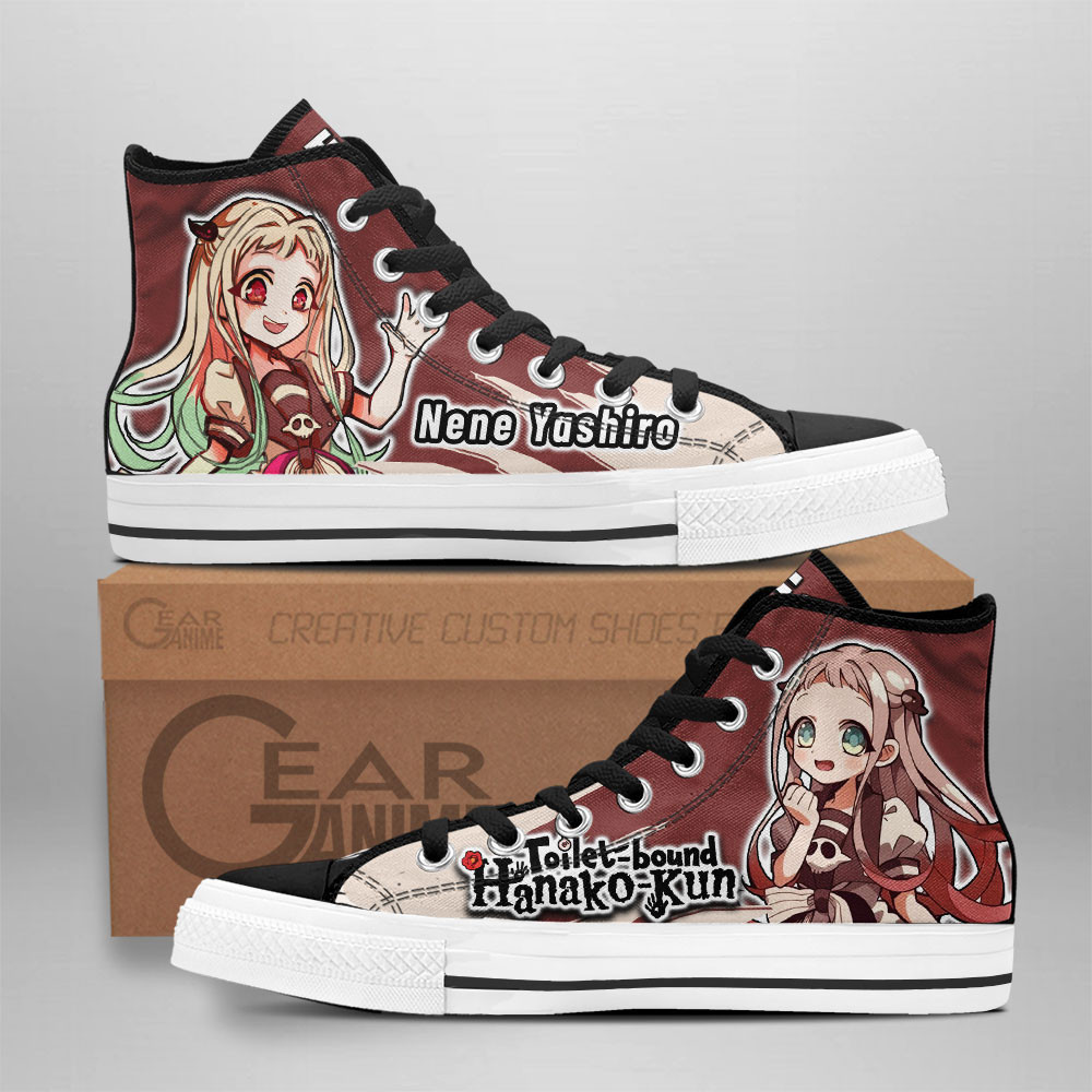 Nene Yashiro Custom Anime High-Top Canvas Shoes Toilet-bound Shoes NTT290