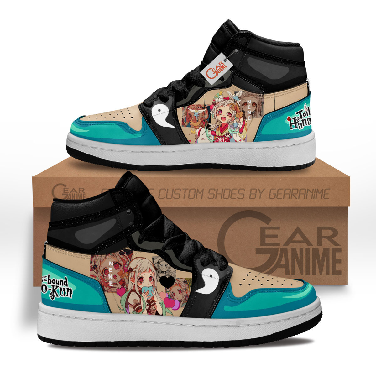 Nene Yashiro Custom Anime Kids High-Top Leather Sneakers MV1302