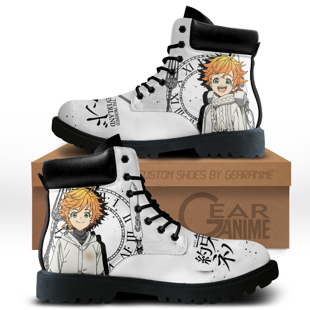 Neverland Emma Custom Anime Combat Boots MV2811
