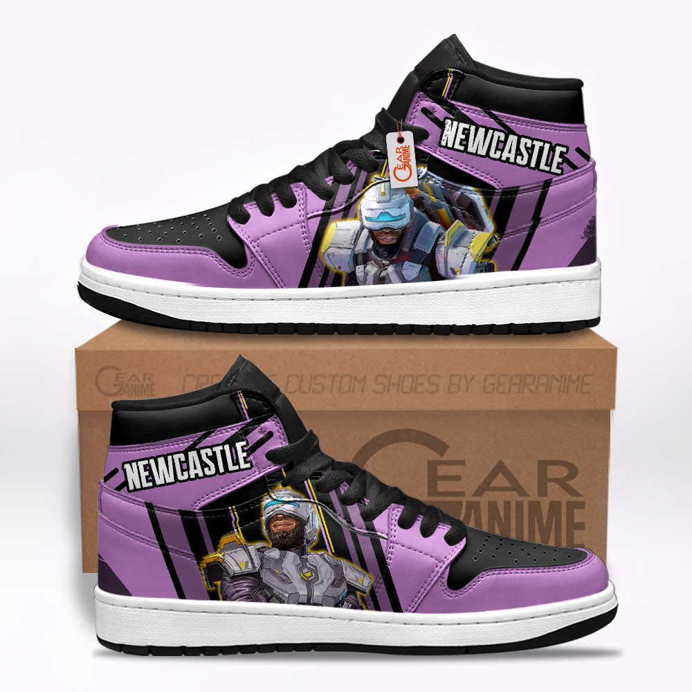 Newcastle Custom Gaming High-Top Leather Sneakers Game Apex Legends Shoes