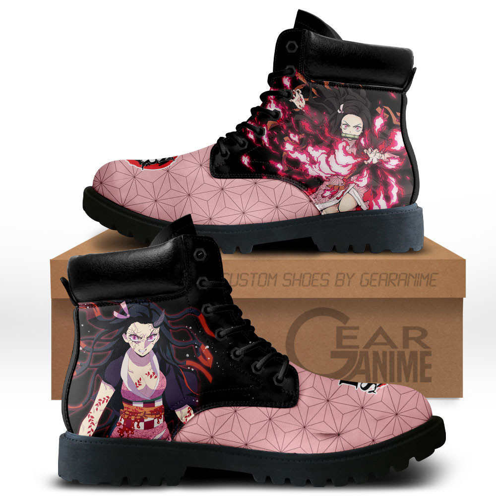 Nezuko Kamado Custom Anime Combat Boots MV0512