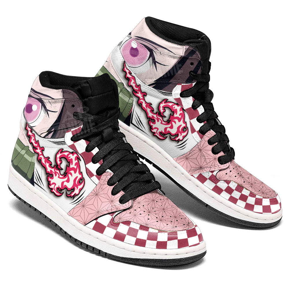 Nezuko Kamado Custom Anime High-Top Leather Sneakers Anime MN13