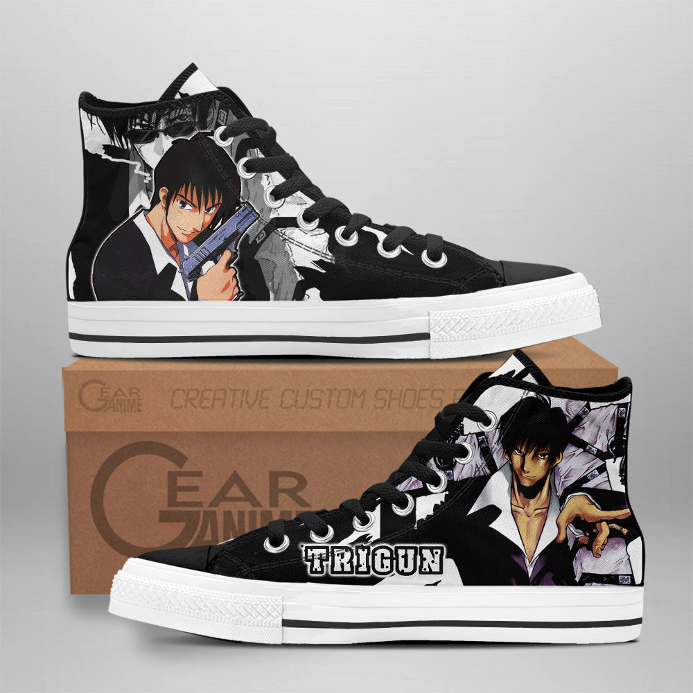 Nicholas D. Wolfwood Custom Anime High-Top Canvas Shoes NTT130
