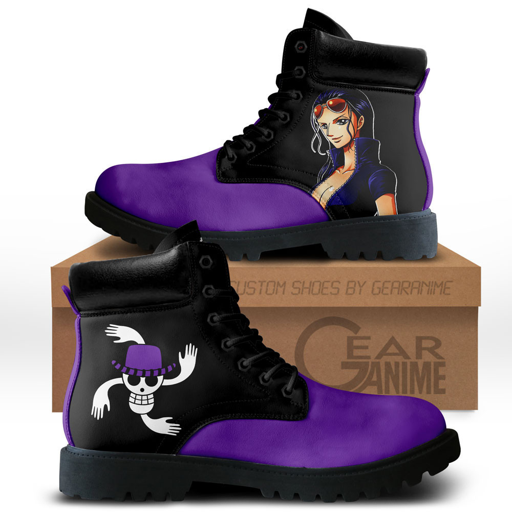 Nico Robin Custom Anime Combat Boots NTT051