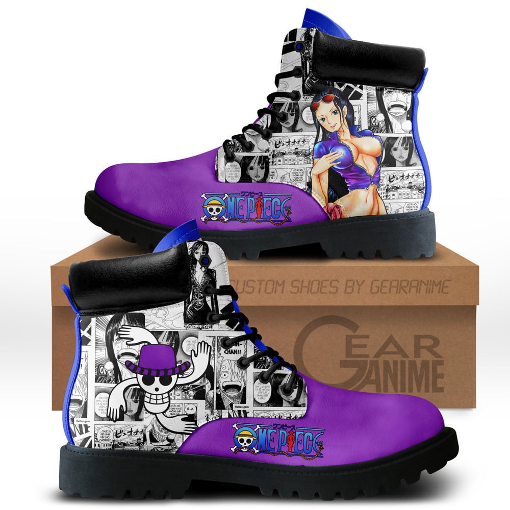 Nico Robin Custom Anime Combat Boots NTT151