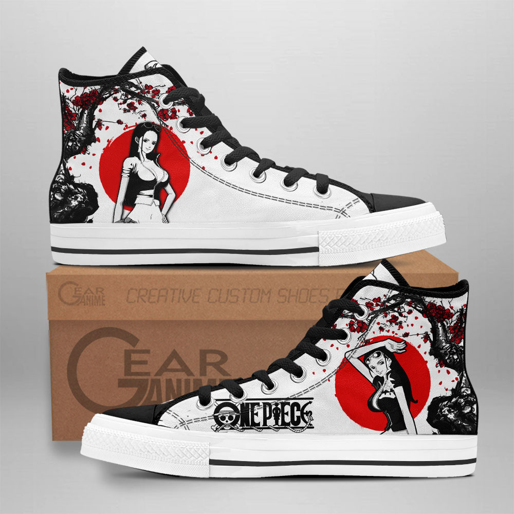 Nico Robin Custom Anime High-Top Canvas Shoes