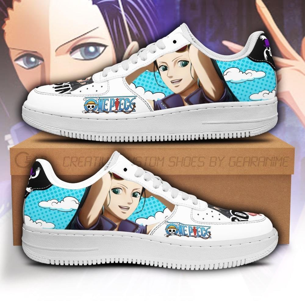 Nico Robin Custom Anime Low-Top Leather Sneakers